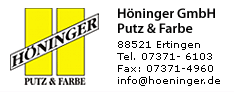 H&ouml;ninger Putz Farbe GmbH - Ertingen