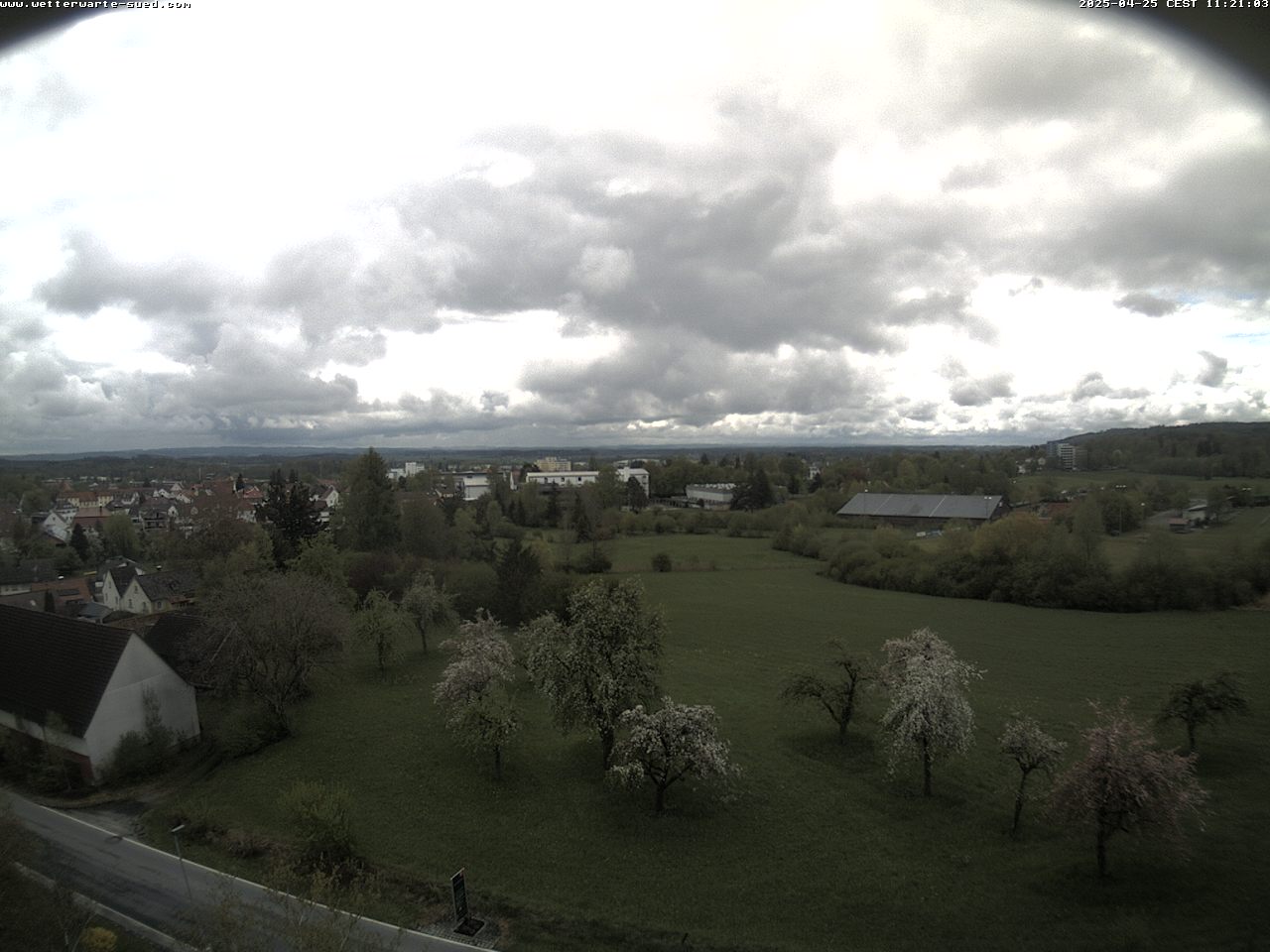 Panoramawebcam Bad Schussenried - Blick über das Obere Schussenbecken und das mittlere und südliche Oberschwabenn