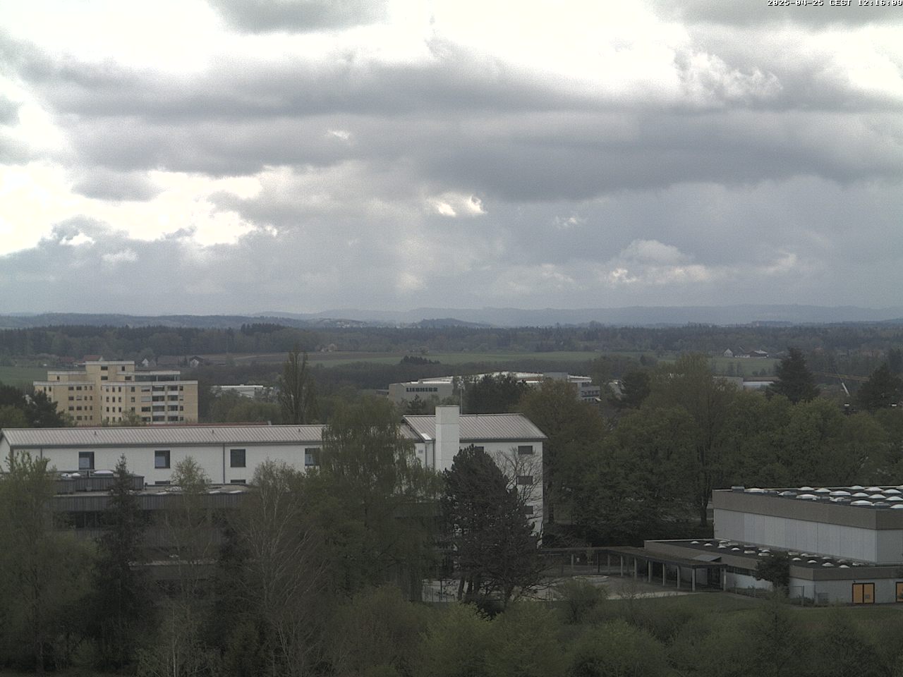 Wetterwarte Süd - Blick auf die Alpenkette (Hochgrat, Hoher Ifen, Widderstein)